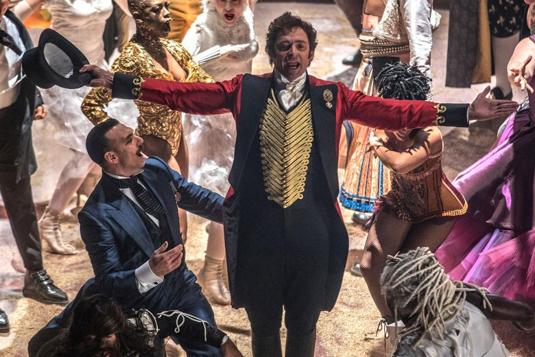 Hugh Jackman as P.T. Barnum in The Greatest Showman.